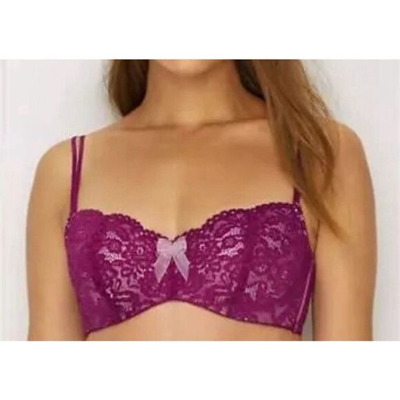 NEW b.tempt'd by Wacoal 32DDD Bra Ciao Bella Balconette Bra 953144 Purple - Picture 1 of 5